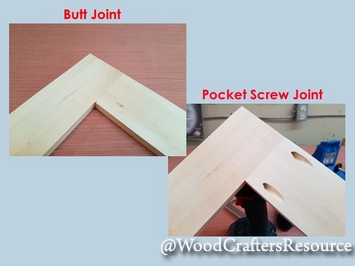 Butt joint versus pocket screw joint